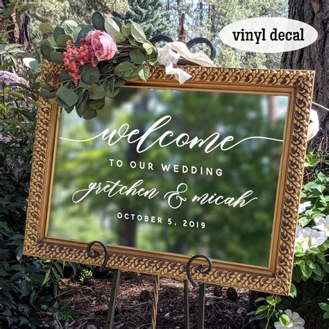 etsy wedding signs|personalized welcome sign for wedding.